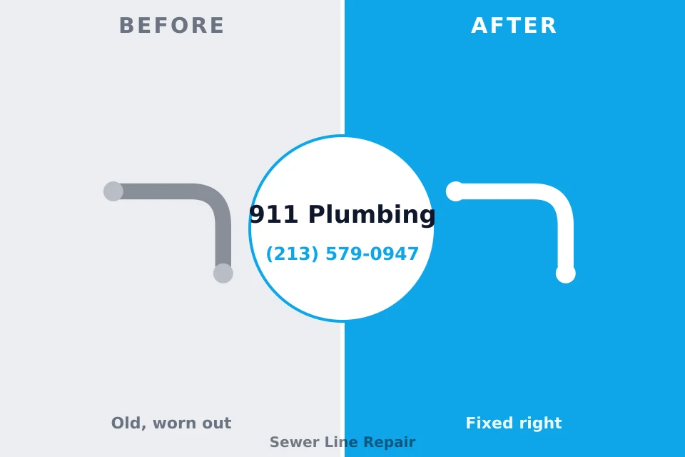 Before and after: plumbing repair Clayton, GA